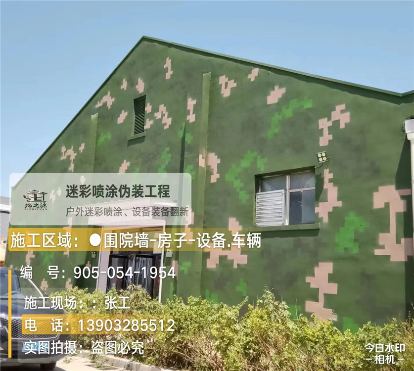 南充外墙数码迷彩漆施工报价清单（100㎡标准墙面测算）